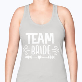 Team Bride- Bridal and Wedding -Racerback Tank