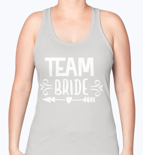 Team Bride- Bridal and Wedding -Racerback Tank