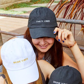 Bride Vibes | Drunk Vibes | Party Vibes - Bachelorette party dad hats