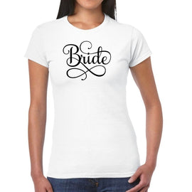 Womens Graphic T-shirt Bride Accessories, Wedding