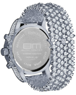 BURNISH CZ ICED OUT WATCH | 5110291