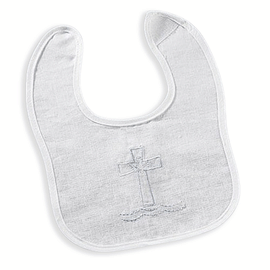 Baptismal Bib with Cross