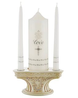 Faith Hope and Love Wedding Unity Candle Set