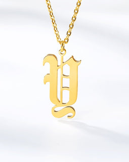 Personalized Capital A Z Initial Alphabet Pendant