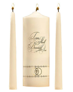 Two Shall Become One - Wedding Unity Candle