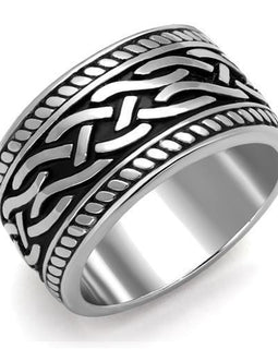 Men Stainless Steel Epoxy Rings TK2239