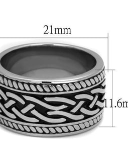 Men Stainless Steel Epoxy Rings TK2239