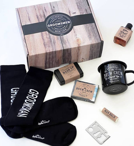 Brew Crew Groomsman Gift Box Kit