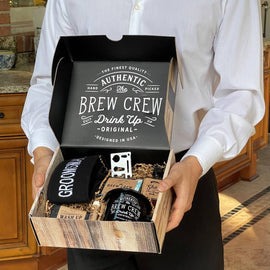 Brew Crew Groomsman Gift Box Kit